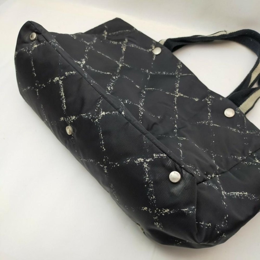 Chanel Black Travel Line Nylon Tote - Picture 3 of 9